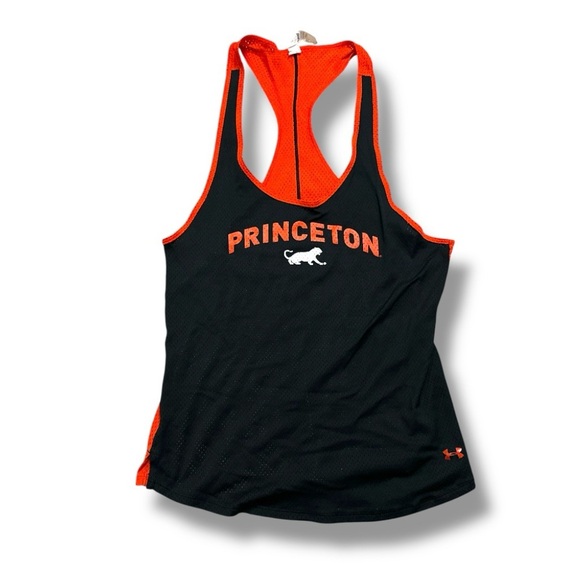Under Armour Princeton Tigers Black & Orange Mesh Tank Top Women's Size Large - Picture 1 of 16
